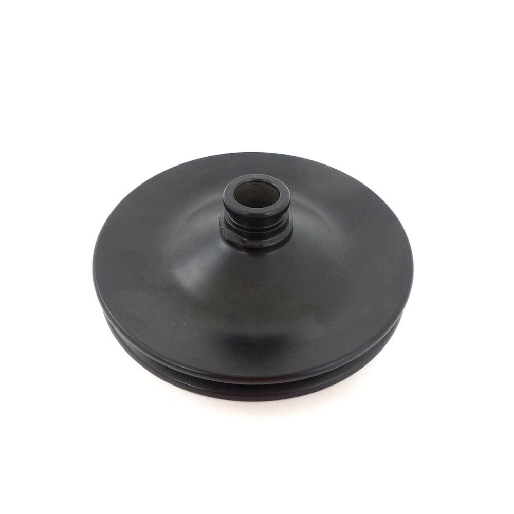 Racing Power Co-Packaged GM Power Steering Pulley Single Groove Black