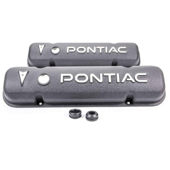 Racing Power Co-Packaged Pontiac Alum V/C Black w/Pontiac Logo