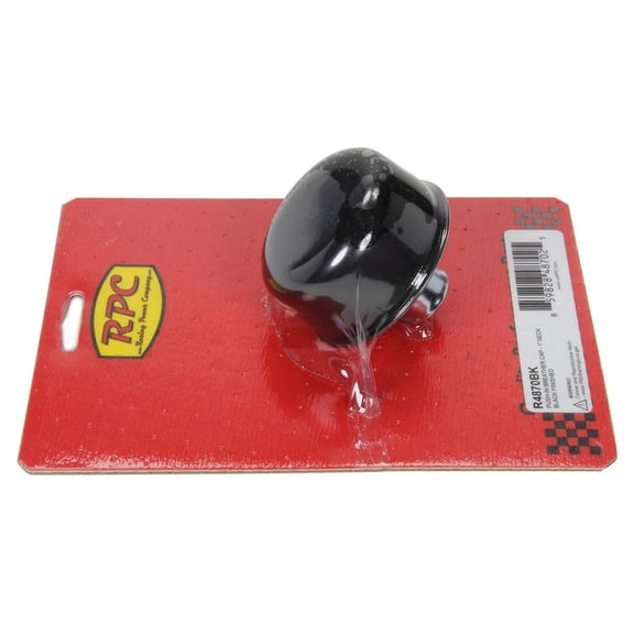 Racing Power Co-Packaged Push-In Breather Cap - Black Each