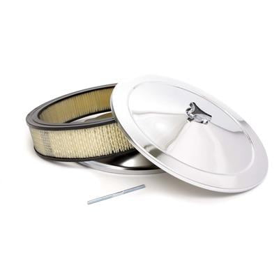 Racing Power Co-Packaged R2195, 14X3 Muscle Car Plain Drop Base A/C Chrome