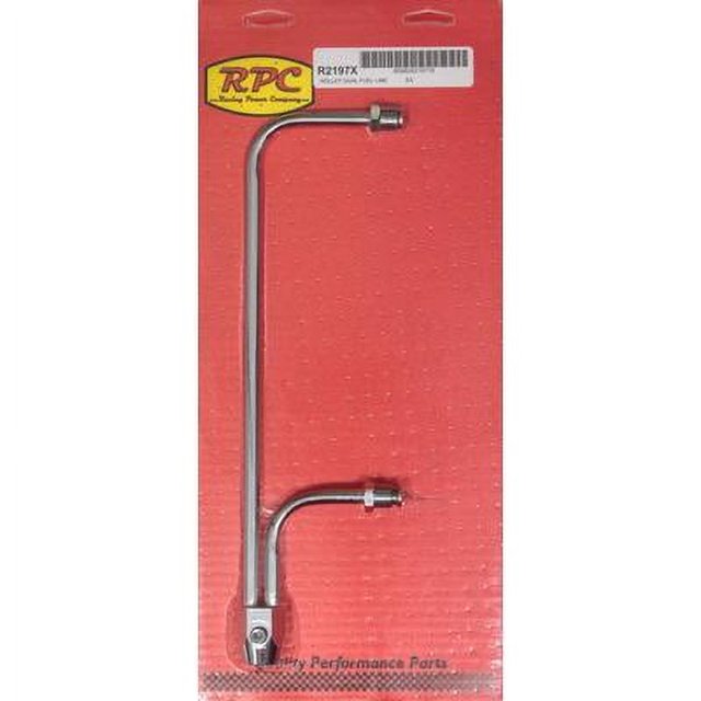 Racing Power CoPackaged R2197X, Fuel Line Chrome 95/16 In Centers 0