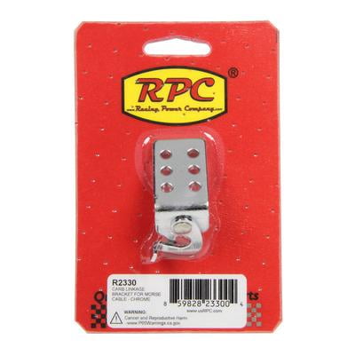 Racing Power Co-Packaged R2330, Carb Linkage Bracket Morse Cable Chrome 0