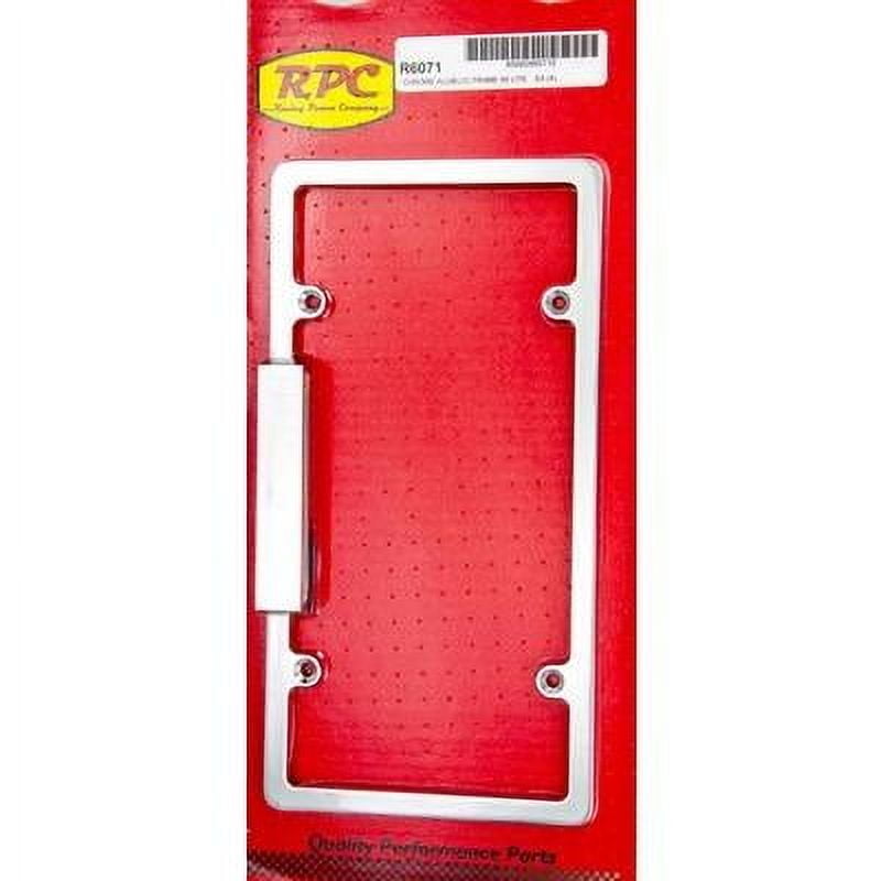 Racing Power Co-Packaged R6071, Alum License Plate Frame W/Light Performanc