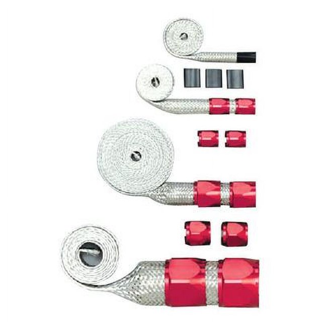 Racing Power CoPackaged R6676, Red Braided Hose Sleevin G Kit