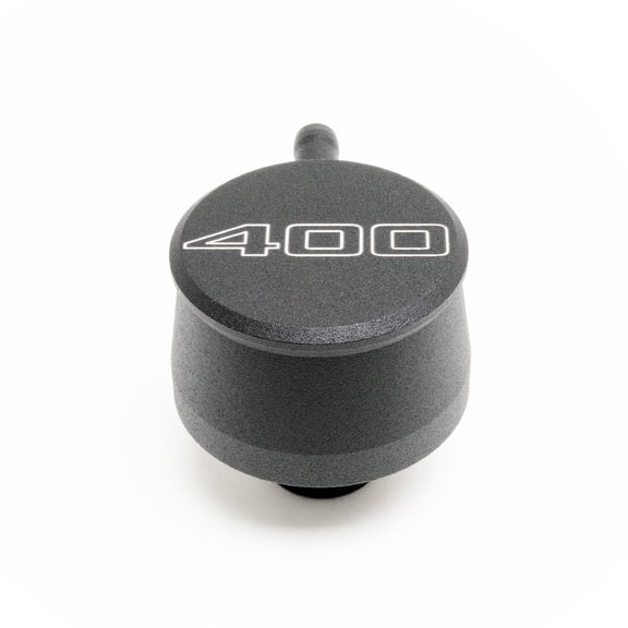 Racing Power Co-Packaged Valve Cover Breather 400 Logo Black Each