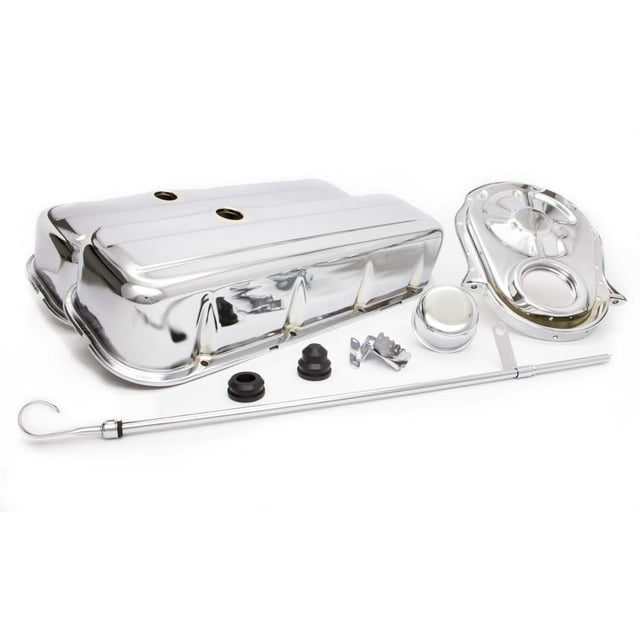 Racing Power Company R3026 Tall Engine DressUp Kit, Chrome, For Big
