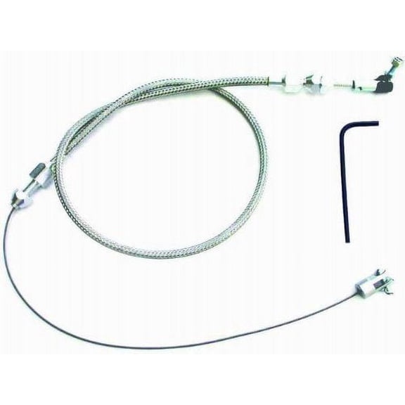 Racing Power Company R6054 24" Stainless Steel Throttle Cable for Ford EFI