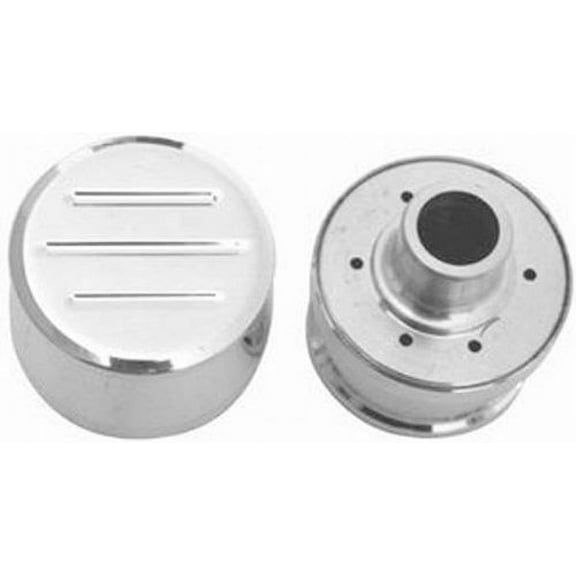 Racing Power Company R6101 Polished Aluminum Ball Milled Push-In Breather