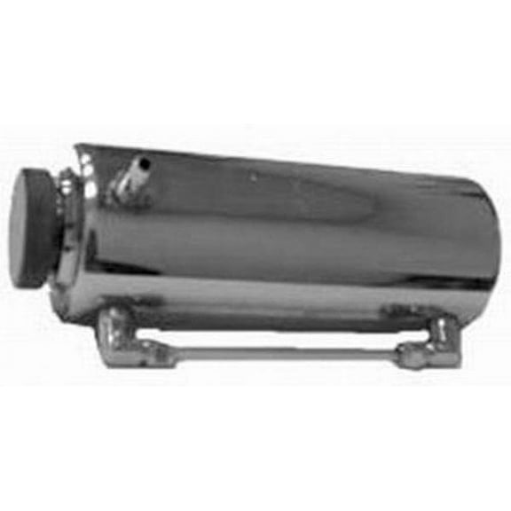 Racing Power Company R6570 Chrome Radiator Fluid Reservoir Tank