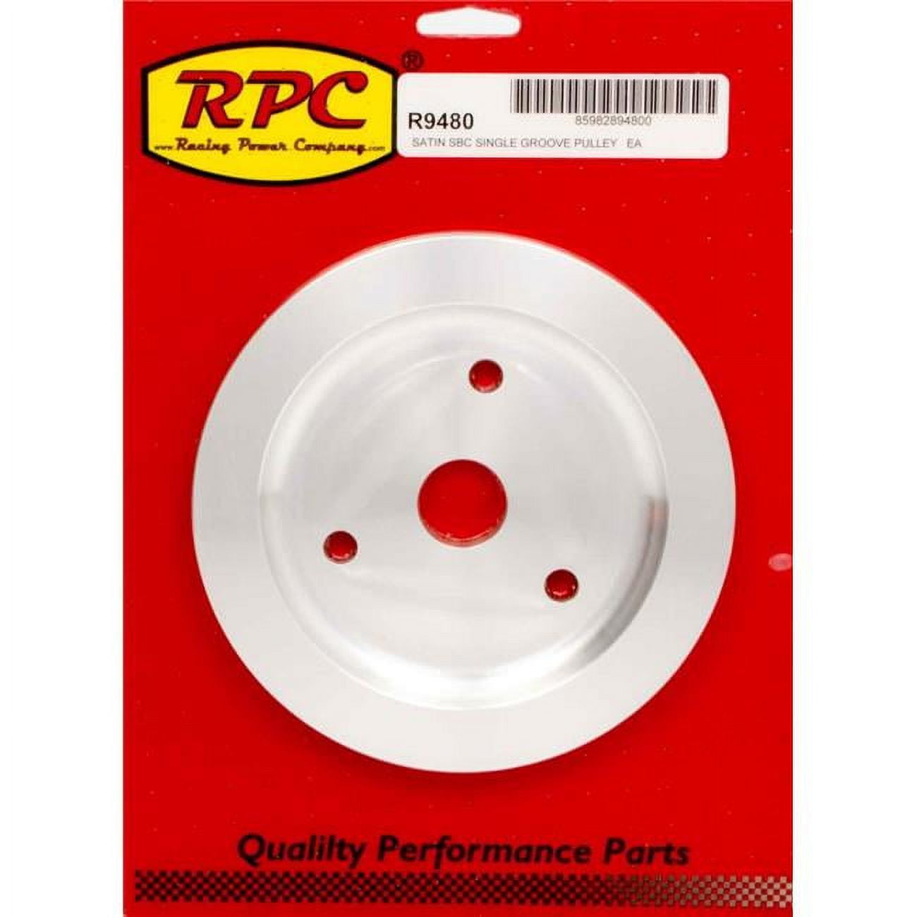 Racing Power Polished Aluminum Crankshaft Pulley