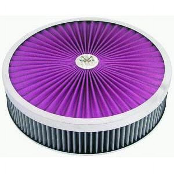 Racing Power R2028X Chrome 14 X 3 Super Flow Filter Air Cleaner Set