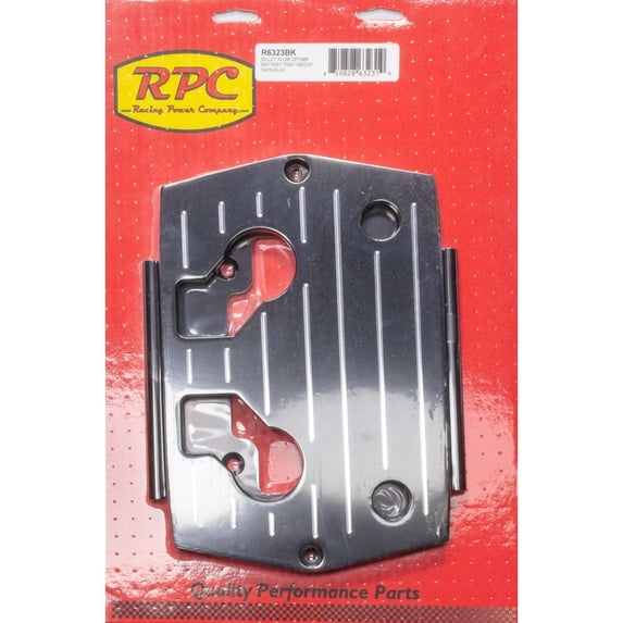 Racing Power Co-Packaged Optima Alum Ball Milled Battery Tray Black