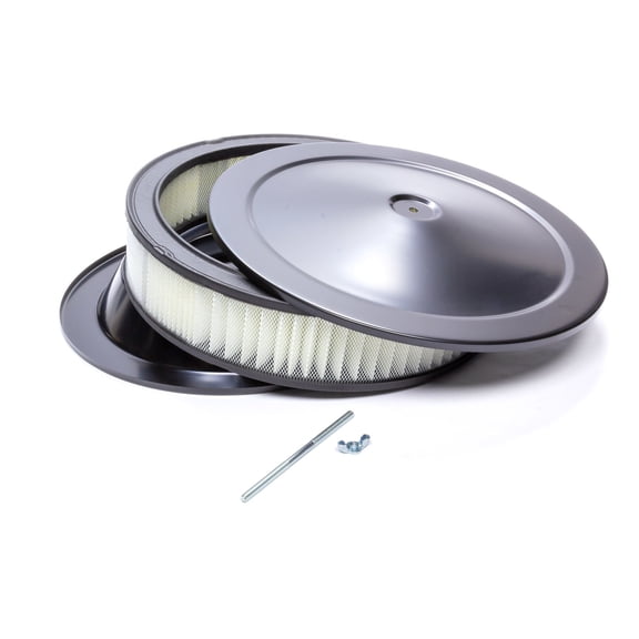 Racing Power R7195BK-BOX Black 14 x 3 Air Cleaner Muscle Car Style