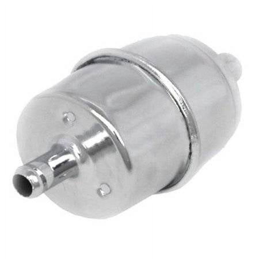 Racing Power R9177 0.37 ft. Chrome Disposable Fuel Filter