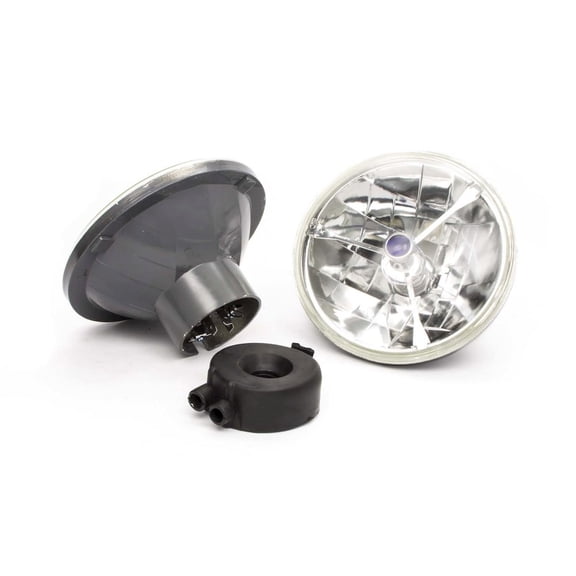 Racing Power Co-Packaged 7in Tri-Bar Headlight w/H4 Bulb