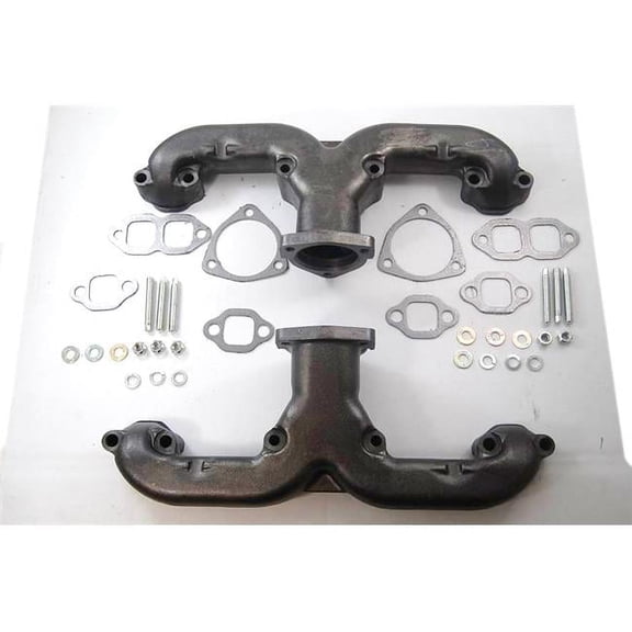 Racing Power RPCR900 Cast Iron Ram Horn Exhaust Manifold for 1955-1957 GM