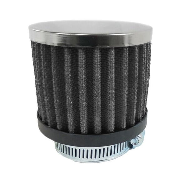 Racing Power RPCR9309BK 3 in. Tall 1.5 in. ID Clamp-On Breather, Chrome