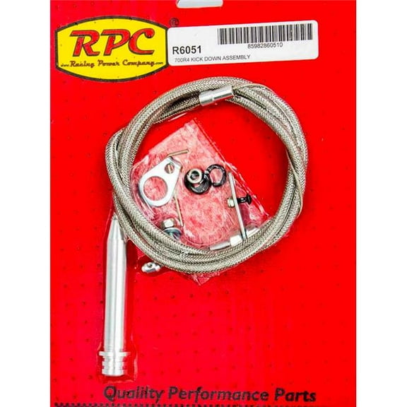 Racing Power Steel Universal Adjustable Kickdown Cable - 700R4 & 200R4