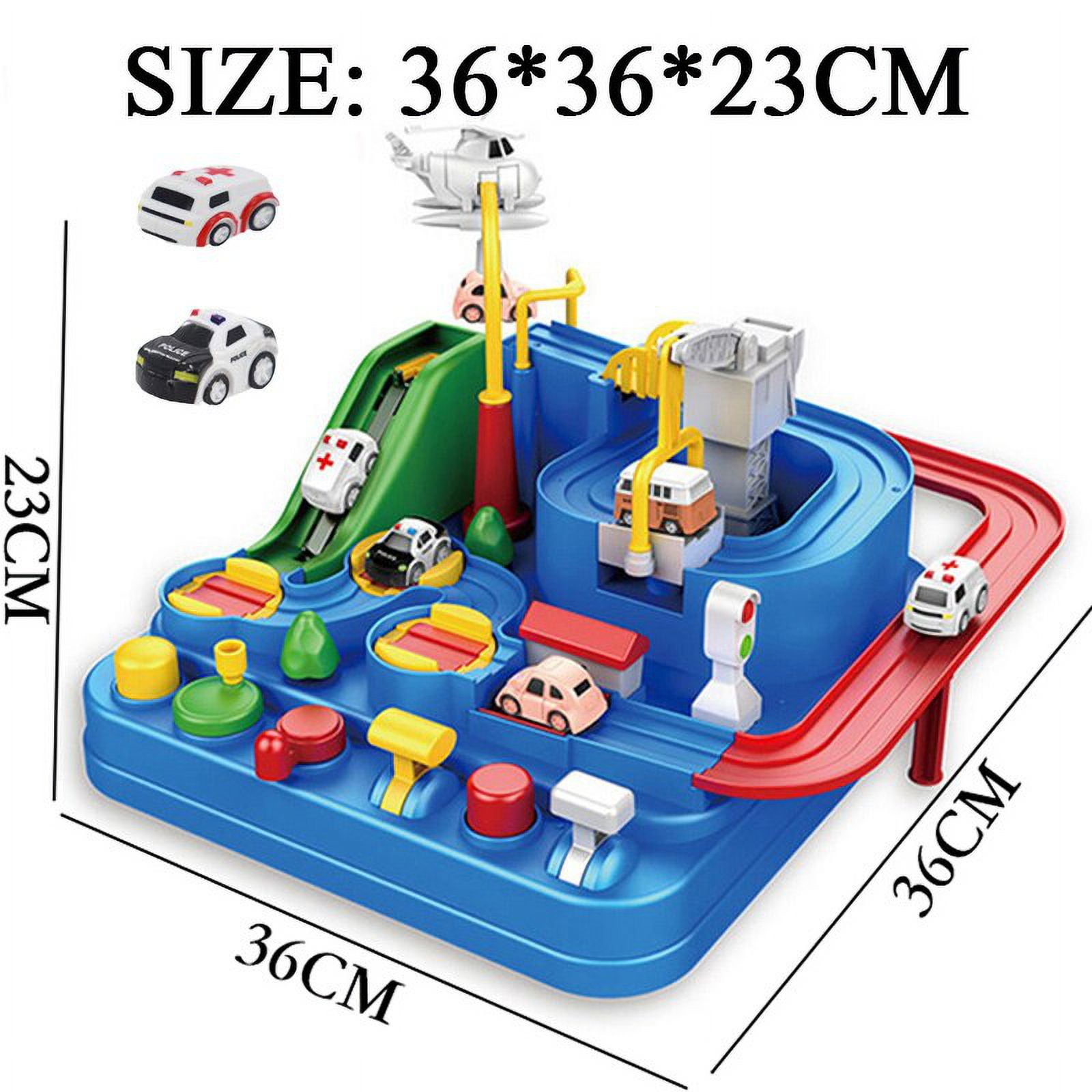 Racing Rail Car Adventure Toy City Rescue Preschool Educational Toy