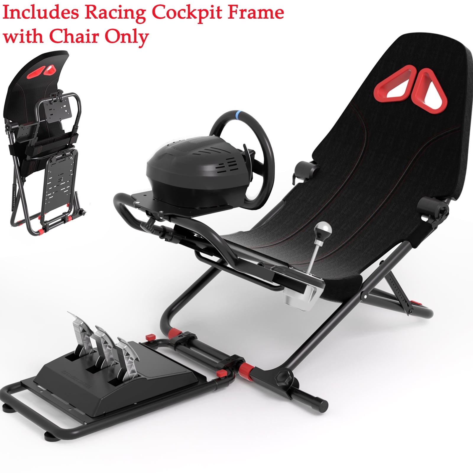 Foldable Racing Simulator Cockpit with Racing Seat Kosovo Ubuy