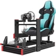 thumbnail image 1 of Racing Simulator Cockpit Stand with Elite Series Racing Seats for Logitech/Thrustmaster/Fanatec G29 G920 G923 T80 T300,djustable Steering Wheel Stand,Not Included Wheel,Pedals & Shifter, 1 of 7