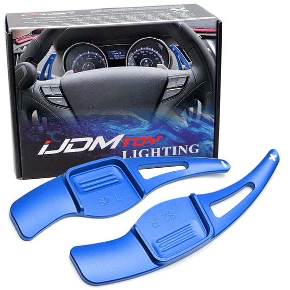 Racing Sports Blue Aluminum Larger Paddle Shifter Extension For Hyundai 2012-2018 Veloster