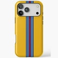 thumbnail image 1 of Racing Stripes Yellow Background Sport Phone Case iPhone Case 17 16 15 14 13 12 11 Pro Max, 1 of 2