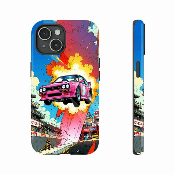 Racing Style Durable iPhone Case for Car Enthusiasts & Tech Fans - Shockproof Anti-Scratch Protective Cover, Perfect for Daily Use, Compatible with iPhone 11/12/13/14/15/16 (Pro Max/Plus)