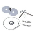 Racing Style Stainless Steel Mount Hood Pin Pins Plate Lock Kit