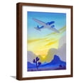 thumbnail image 1 of Art.com Racing The Sun Art Print by Ruehl Frederick Heckman, Brown Frame Wall Art, 17" x 21", 1 of 5