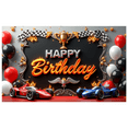 thumbnail image 1 of Racing Theme Banner Decorative Design Colorful Balloons Party Backdrop for Birthday Party Kids Celebration, 1 of 8