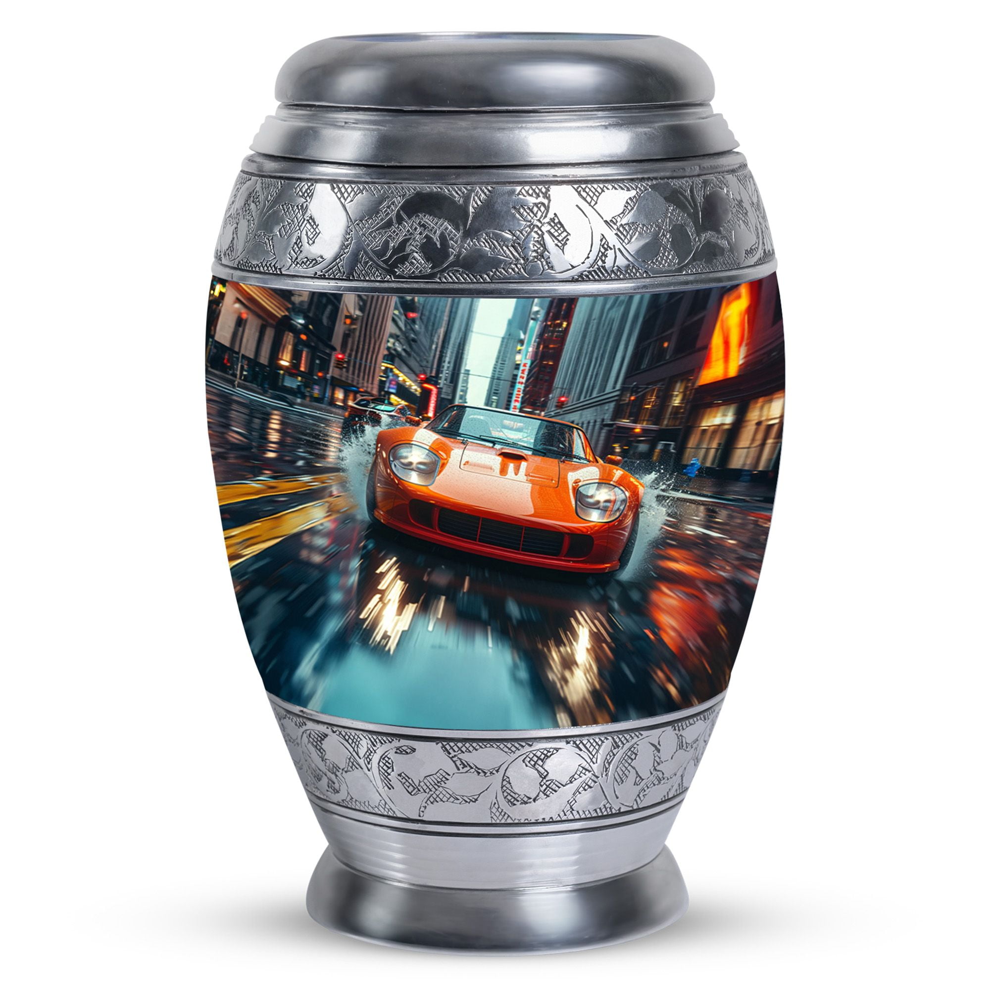 Racing Through Rain - Cremation Urns For Human Ashes - Sunbeam Radiance