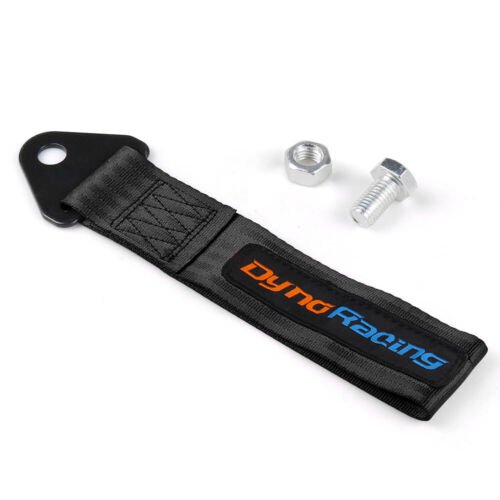 Racing Tow Strap Rally Race Drift Towing Car Track Tuning Screw Fixed Black