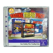 Racing Triple Pack - 3 Classic PC Race Games - Power Surge + Autobahn Racing + Speed Demons Jet Ski