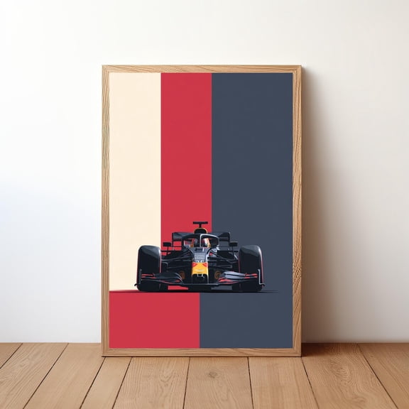 Racing Vintage F1 Car Art F1-14, Unframed Canvas