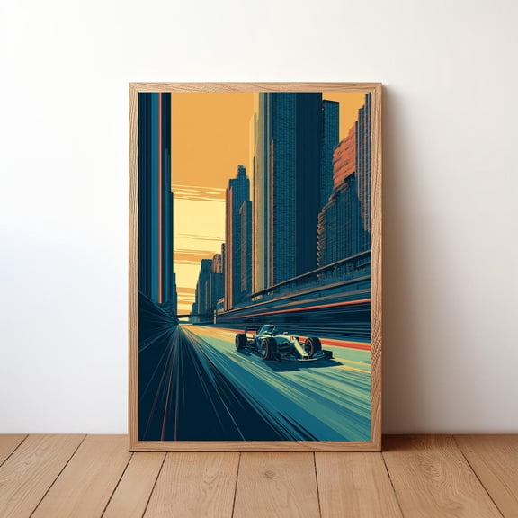 Racing Vintage F1 Car Art F1-39, Stretched Canvas