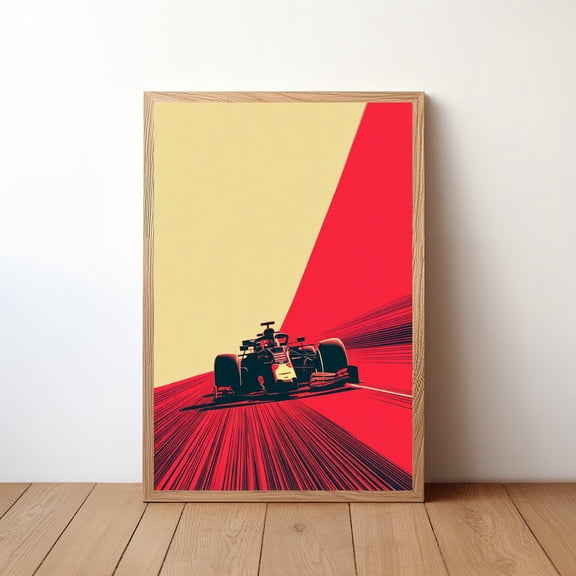 Racing Vintage F1 Car Art F1-61, Unframed Canvas