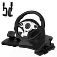 Racing Wheel with 270/900° Rotation, PC Steering Wheel with Pedals