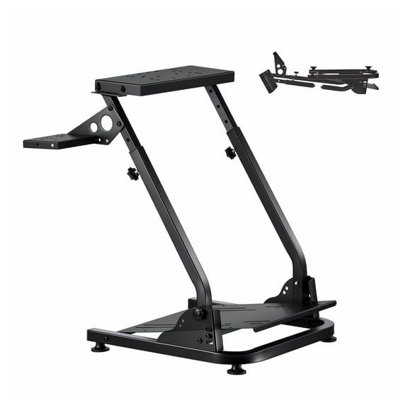 Racing Wheel Stand, Adjustable & Foldable Simulator Stand for Logitech G29 G27 G920 G923, Thrustmaster T300RS T300GT T248 TS-PC TSXW Gaming Cockpit,Pedals Simulator NOT Included