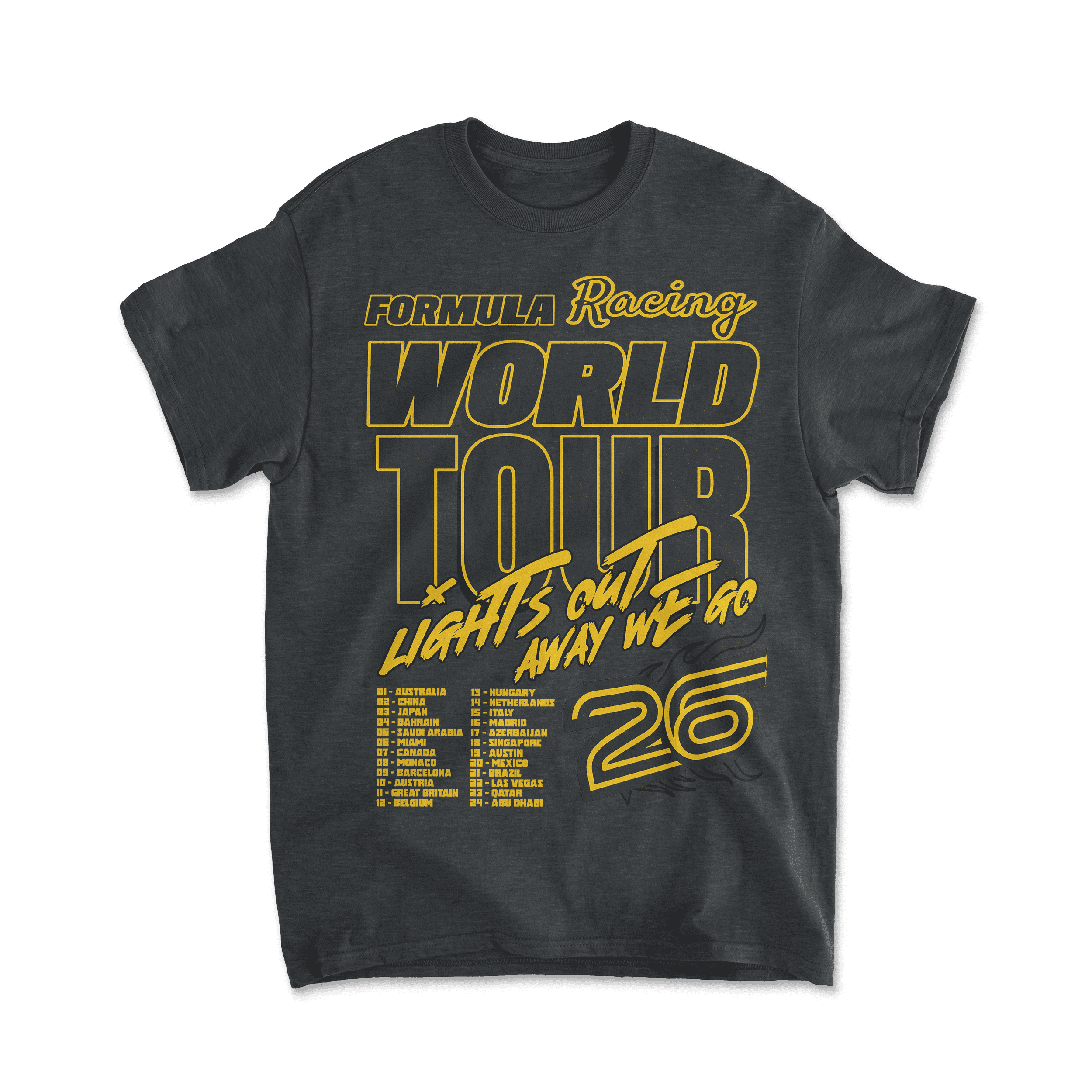 Racing World Tour 2026 T Shirt Retro Inspired Motorsport Tee ...