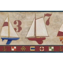 879279 Racing Yachts Sailboats Wallpaper Border BG1653bd