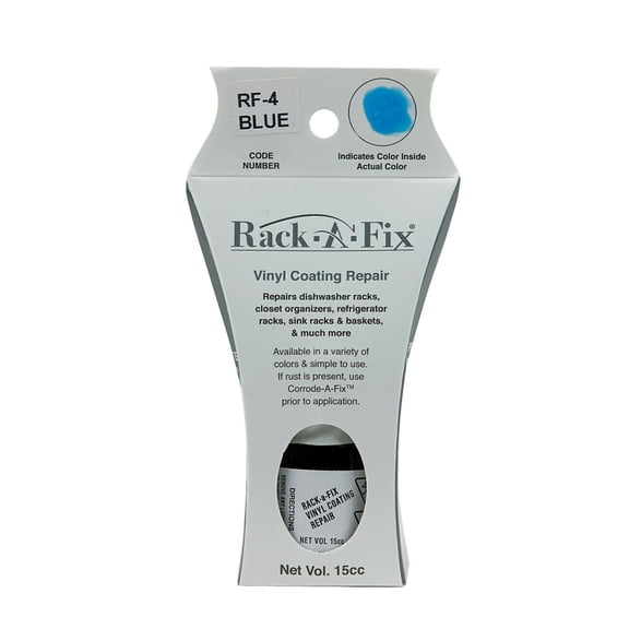 Rack-A-Fix Touch Up Vinyl Coating Repair for Dishwasher Racks & More, Blue, RF-4