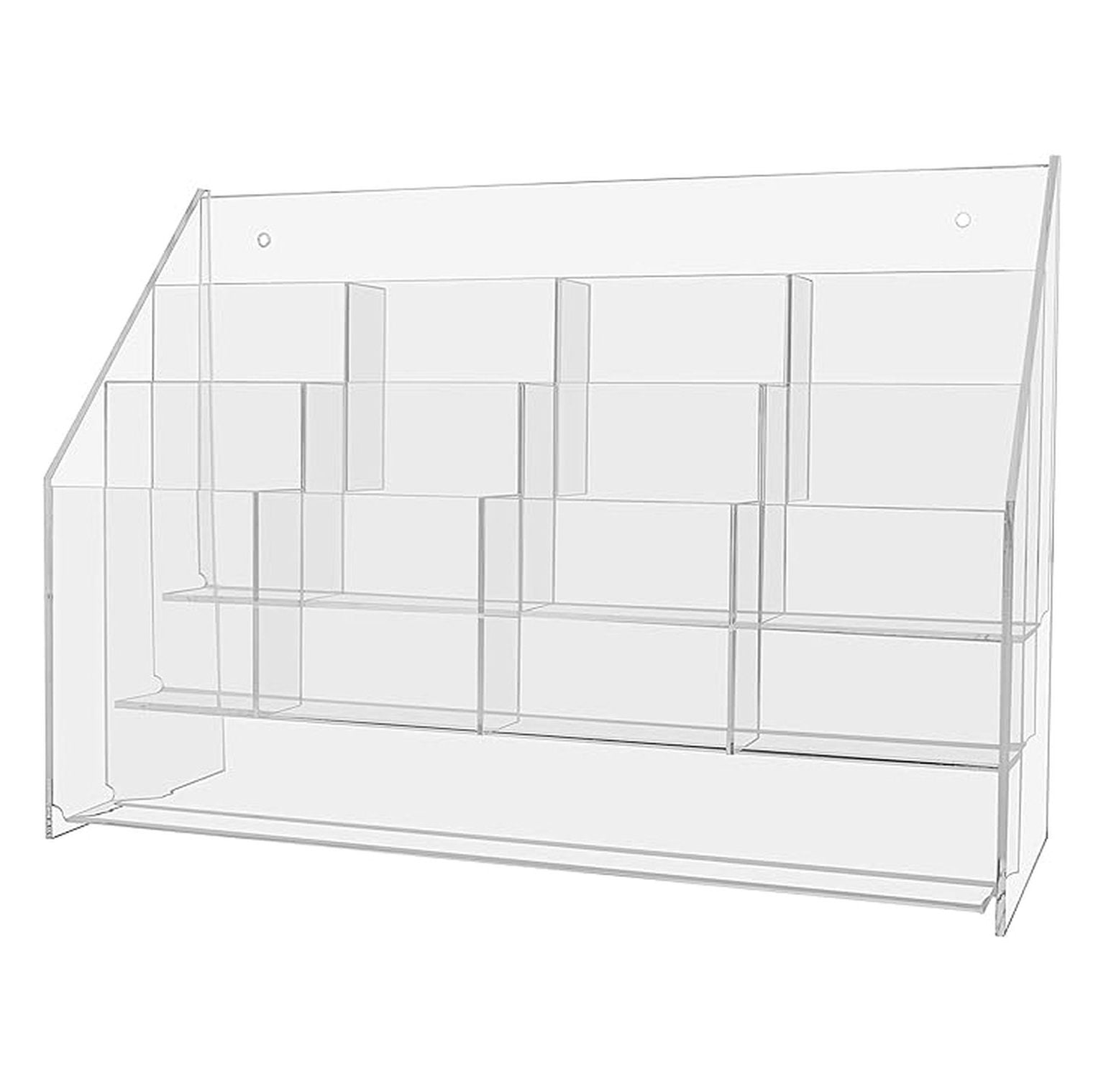 Pallet Pamphlet Racks Rack Card Display Pamphlet Trifold Organizer 12 Pocket Clear Acrylic ...