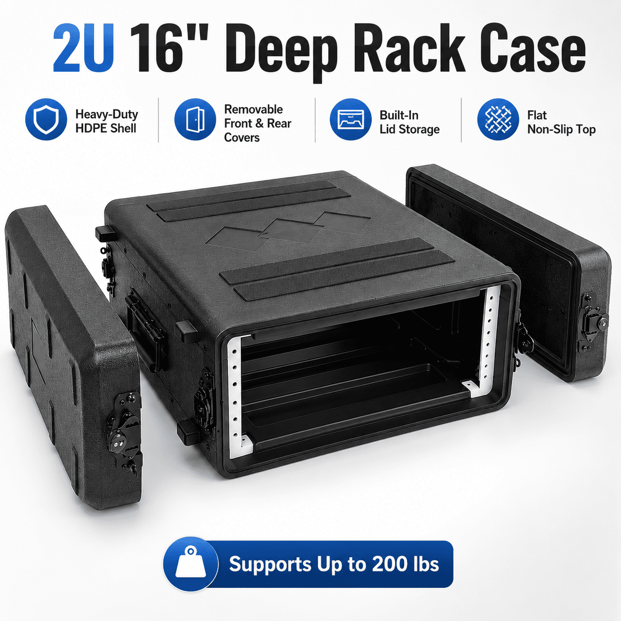 Rack Case, 2U Rack Case Shallow 17