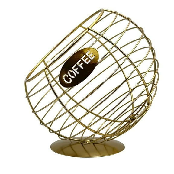 Rack Coffee Pod Holder Large Capacity Metal Organizer for Coffee Station Storage - Versatile for Coffee Bar Décor and Efficient Cup Storage