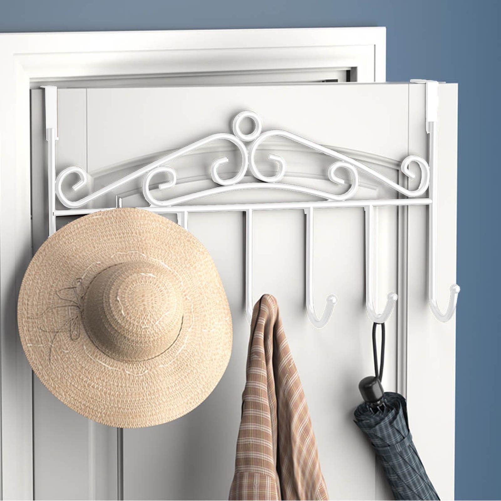 Bath Robe Hanger Rack Rack Over The Door Hook Over Door Hanger For Coat Towel Bag Robe Door ...