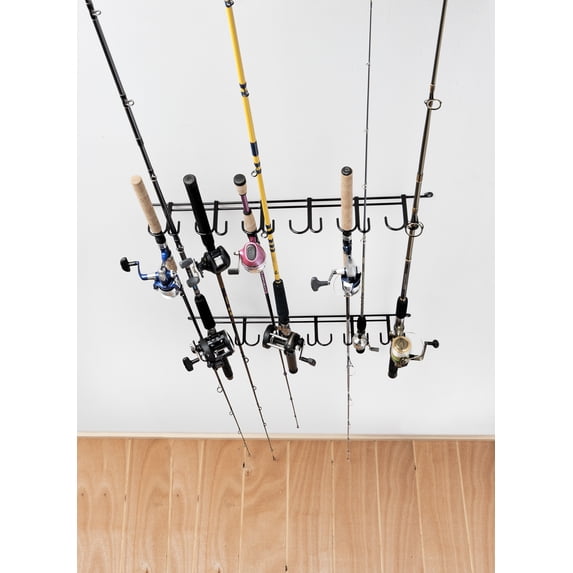 "Rack'Em 7009 Overhead 12-Rod Fishing Rod Rack"