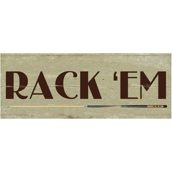 Rack Em Billiards Metal Sign