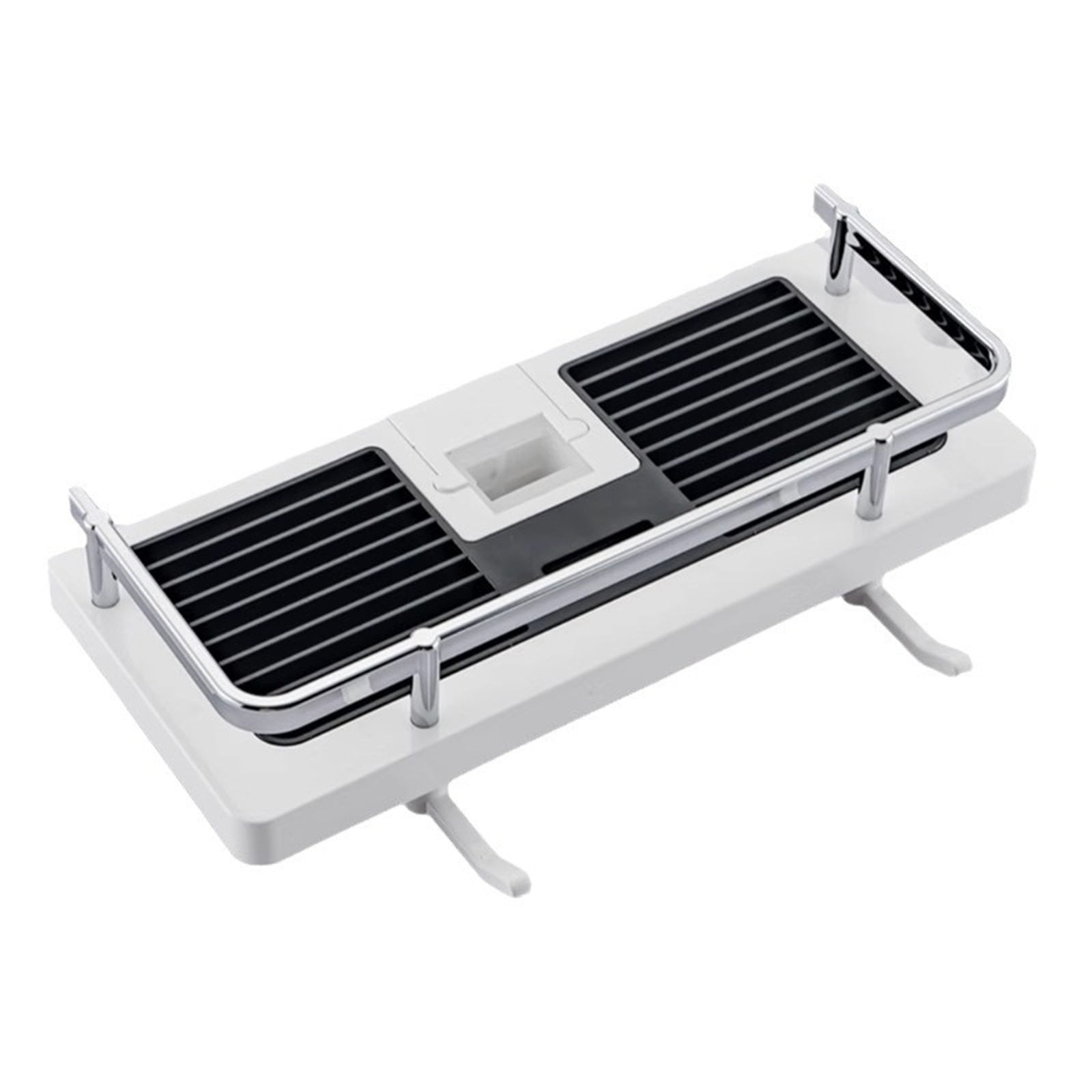 Rack Fieroe Shower Rod Storage Shelf Wall Mount Bathroom Shampoo