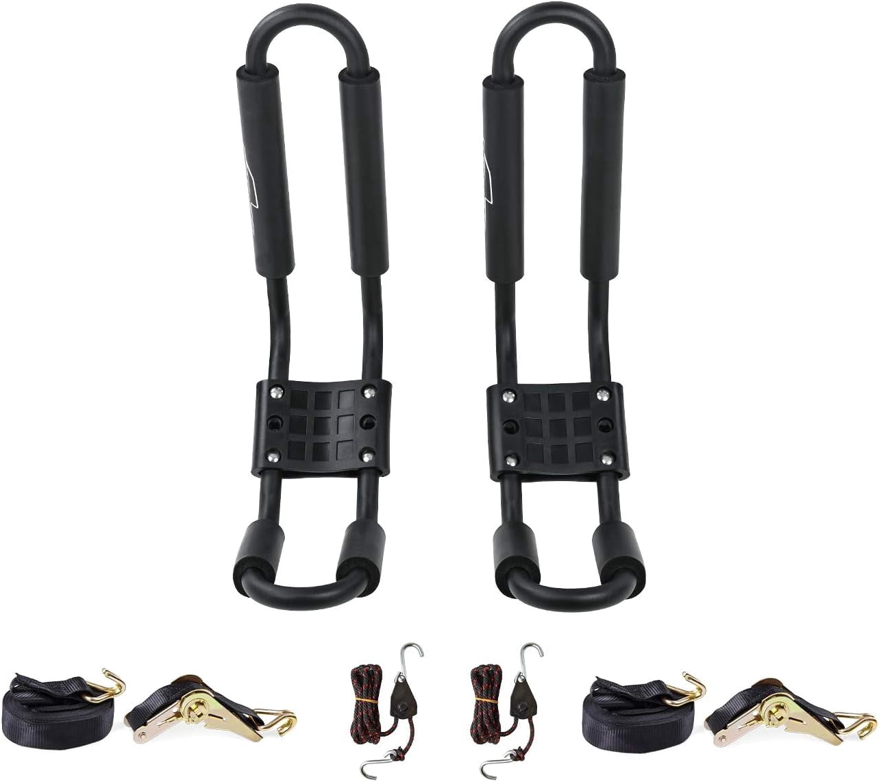 Rack For Kayak Canoe Boat Carrier Roof Top Mount On Car Truck Crossbar With 16 Ft Ratchet